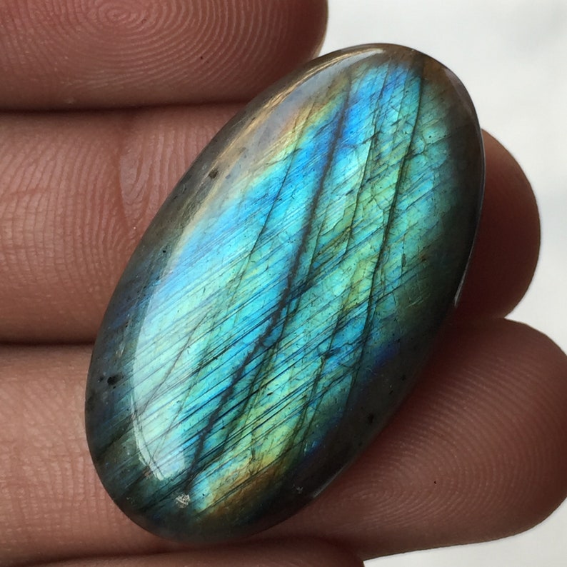 35x20x7 MM Use For Jewelry Unique Labradorite Cabochon Gemstone Oval Shape Gemstone Natural Labradorite Hand Made Polish Size