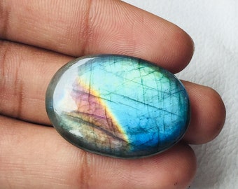 Beautiful Labradorite Smooth Cabs Loose Gemstone Both Side Polish Size 33x23x6 MM Oval Shape Wholesaler Gemstone Best For Pendant