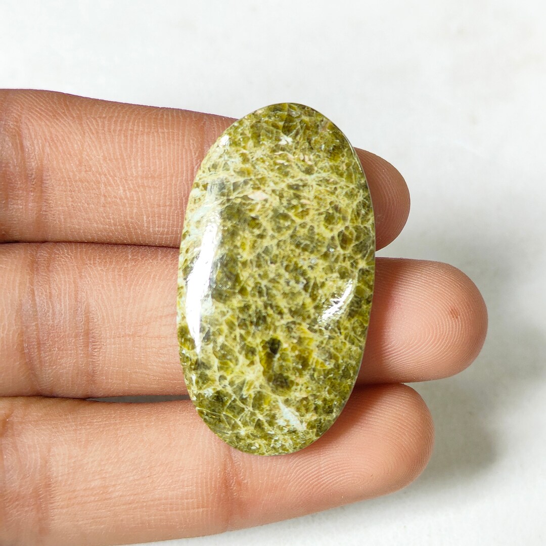 100 Natural Green Jasper Cabochon Gemstone Handmade Stone Etsy