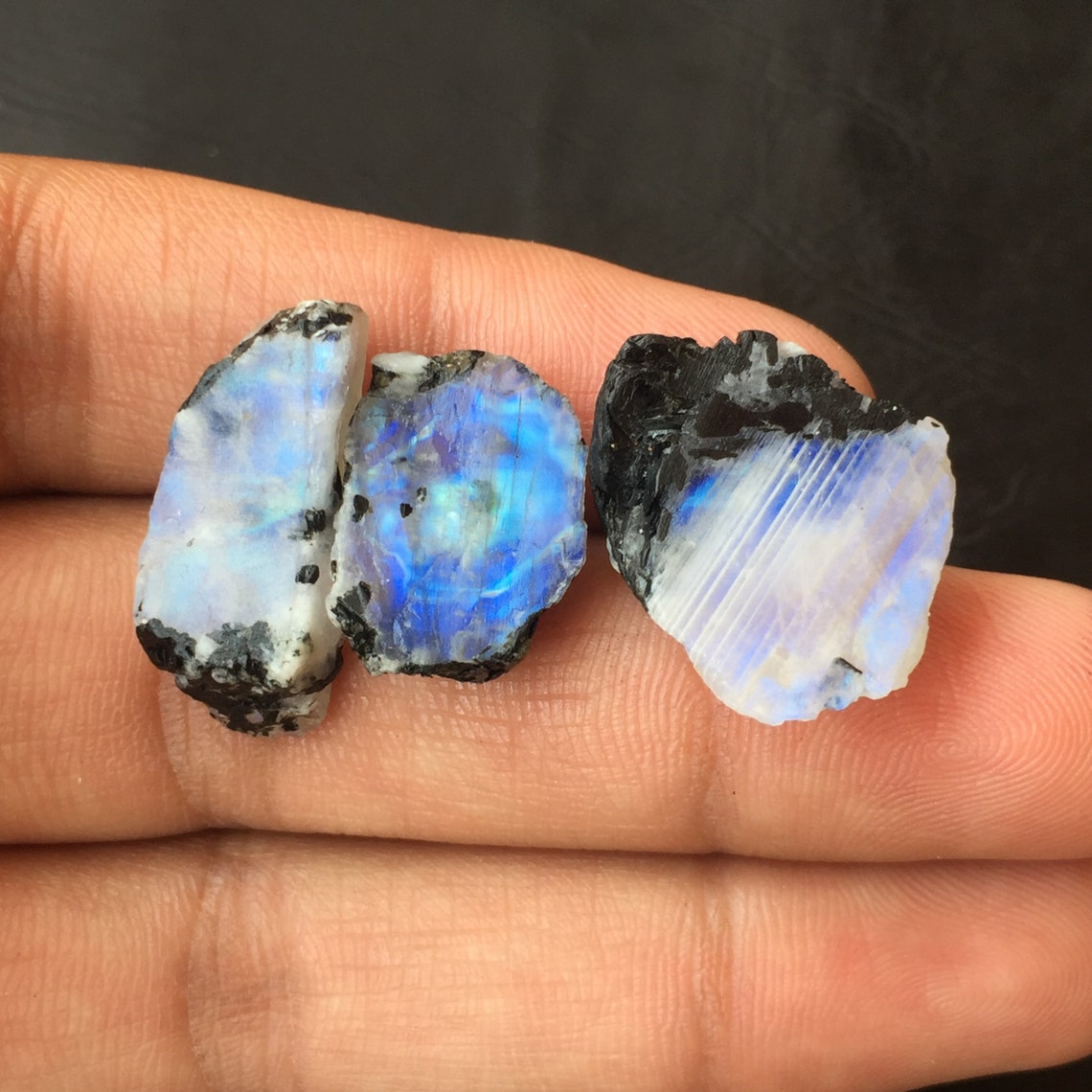 100Natural Moonstone Rough Use For Jewelry Size 22x19 MM Etsy