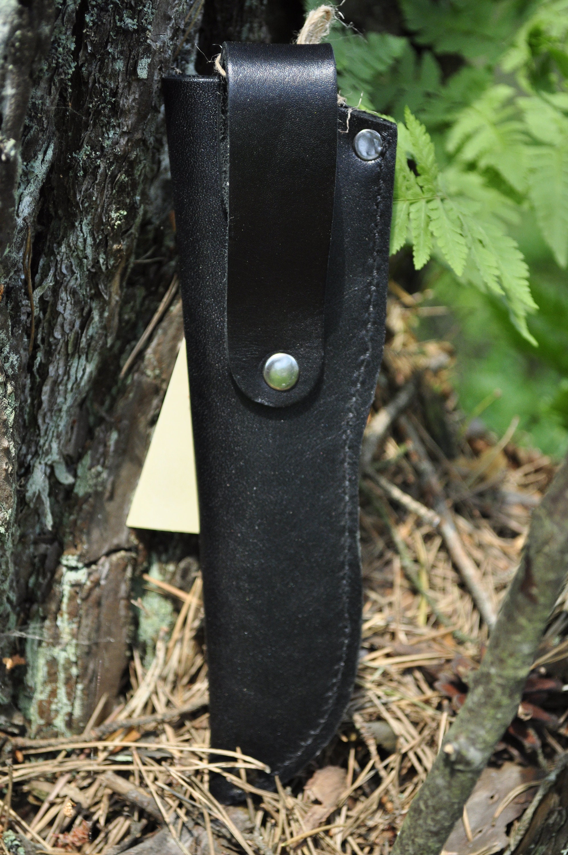 Knife Sheath Knife Holster With Picture of Deer Black Genuine Etsy