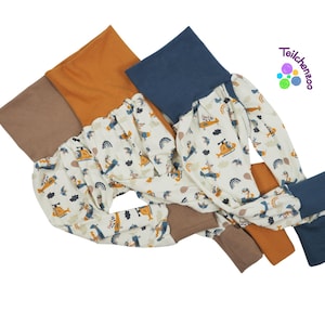 Organic split pants, slit pants, weaning pants diaper-free various sizes Himmelsstürmer
