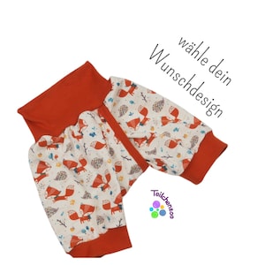 Organic split pants SHORT, split pants, weaning pants diaper-free various sizes, various patterns
