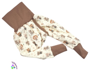 Organic split pants, slit pants, diaper-free pants, different sizes buddies