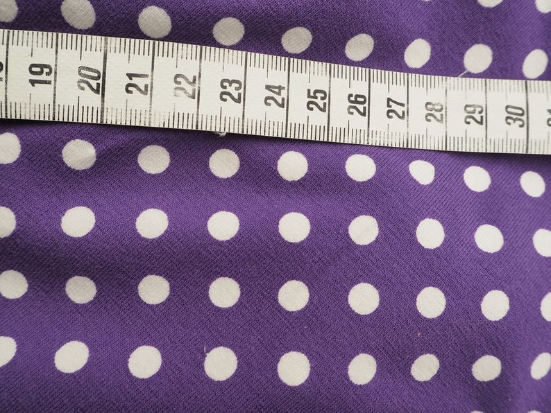 19,60 euros/mètre jersey bio pois violet-blanc tonton image 2