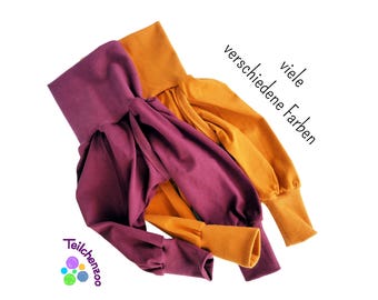 Culottes fendues en coton bio prêtes à porter, disponibles en différentes tailles et couleurs unies.
