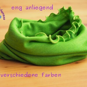 Ull-siden halsduk, ögla, halsduk, åtsittande "volangversion"
