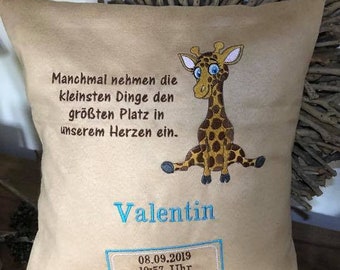 Geburtskissen "Giraffe"