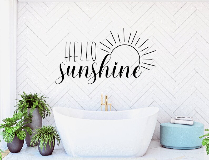 Hello Sunshine Wall Decal Sticker - Etsy