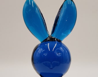 Blenko Turquoise Rabbit