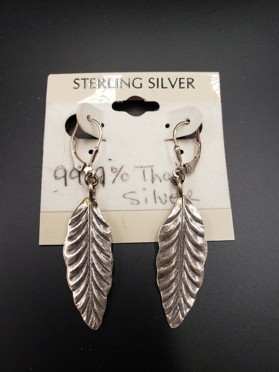 Sterling Silver leaf shape Earrings
