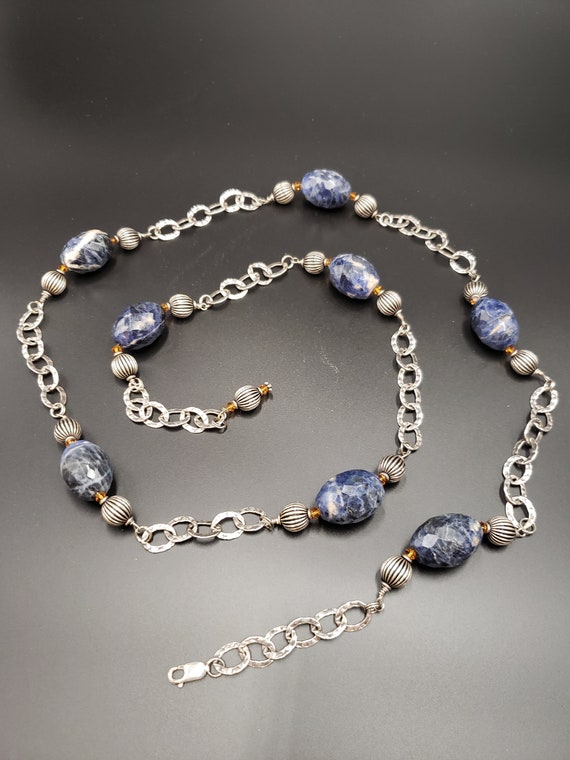 Stone and silver/stainless Necklace