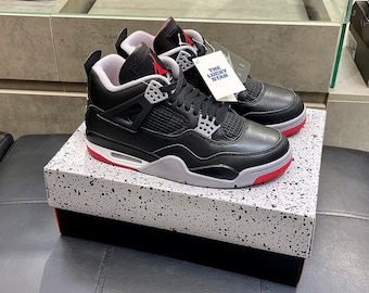 Jordan 4 Bred 308497-060 For Sale- Shoes, Basketball sneakers, Men Sneakers, Women Sneakers , Gift