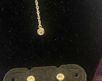 Vintage Sterling Silver Necklace & Earrings Set – Made in Thailand