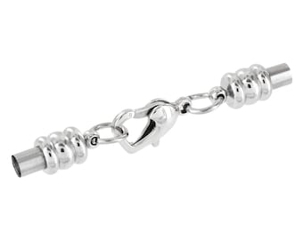 AURORIS - lobster clasp made of stainless steel with screwable end caps Hole: 3.3 mm Quantity selectable