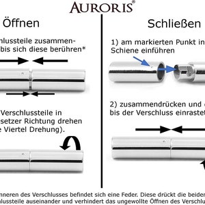 AURORIS tunnel twist lock in acciaio inox, diametro foro 1 / 1,5 / 2 / 2,5 / 3 / 4 mm selezionabile immagine 10
