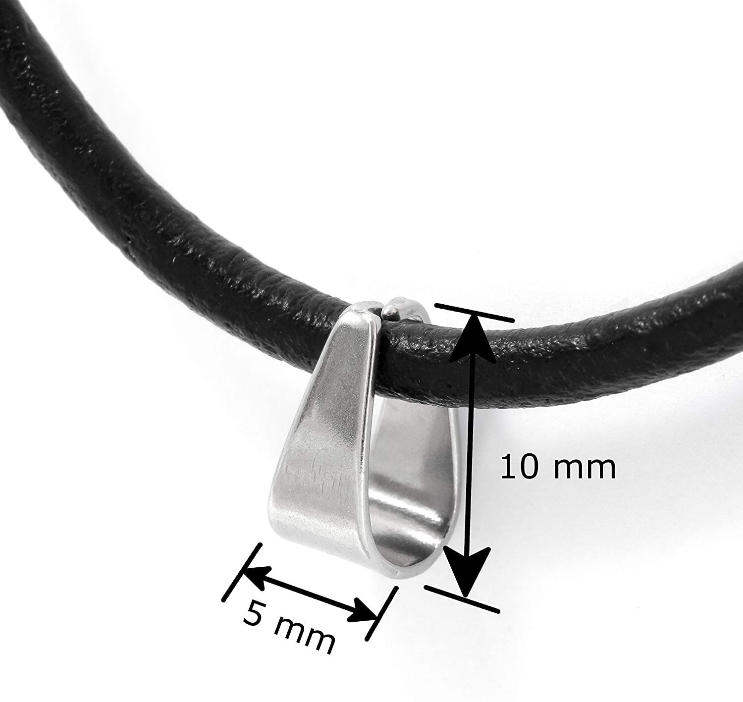 AURORIS Edelstahl Beads – 20 Stück, 10 X 5 Mm, Loch 6 Mm, Für Schmuck, Armbänder & Bastelprojekte