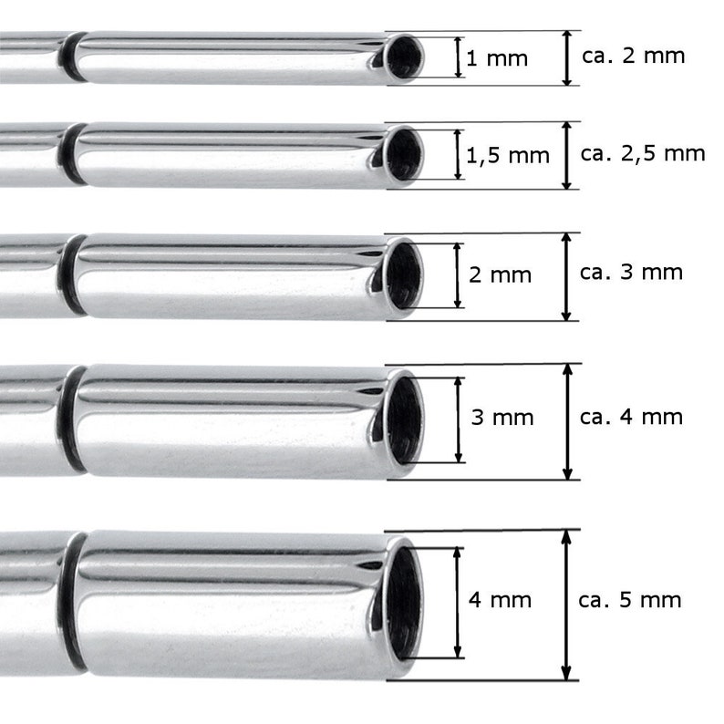 Serrure tournante tunnel AURORIS en acier inoxydable, diamètre de trou 1 / 1,5 / 2 / 2,5 / 3 / 4 mm au choix image 1