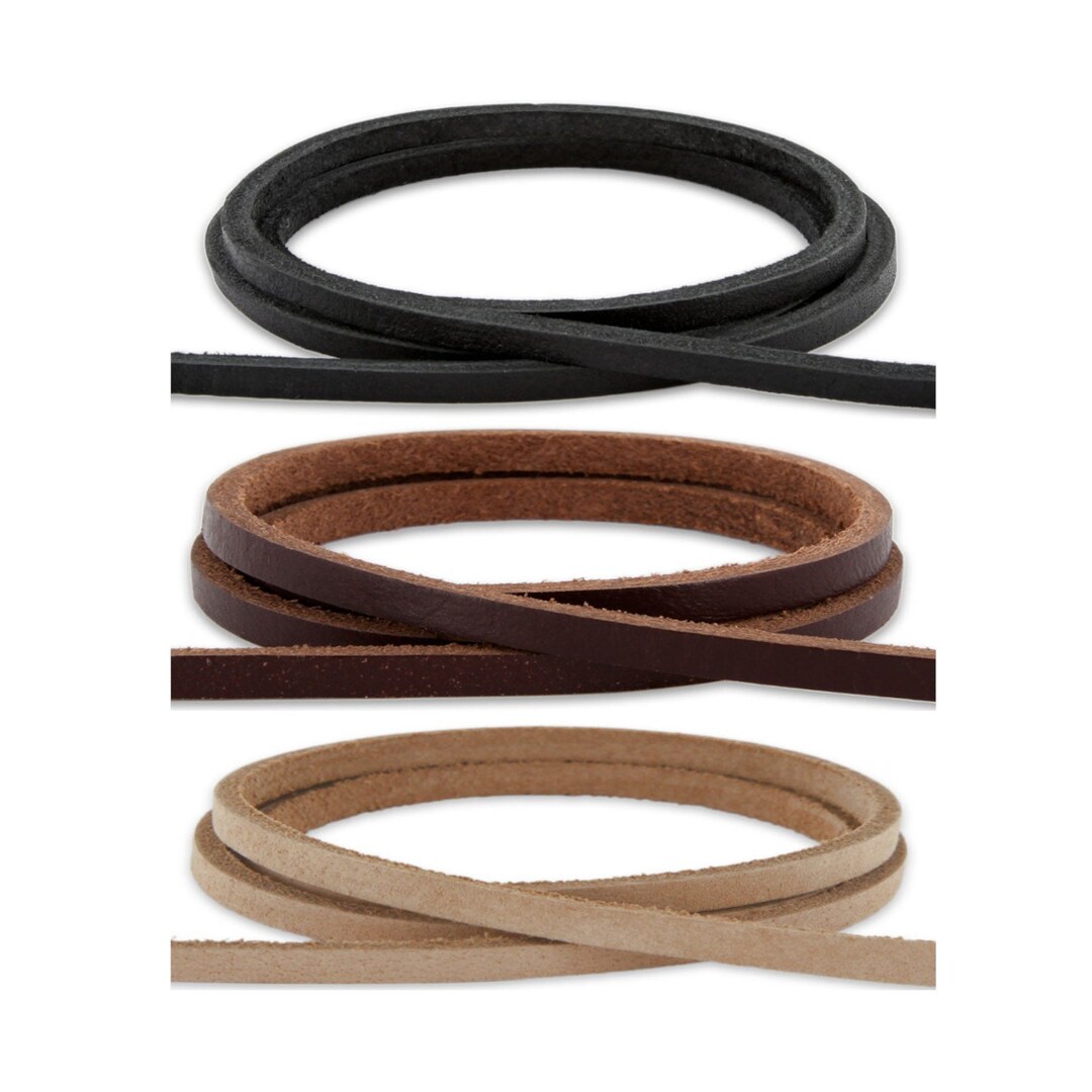 AURORIS 5m Lederband Rund 3mm - Antik-smaragdgrün Echtleder