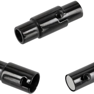 AURORIS Cierre magnético de bayoneta de acero inoxidable, color y tamaño seleccionables 3mm schwarz