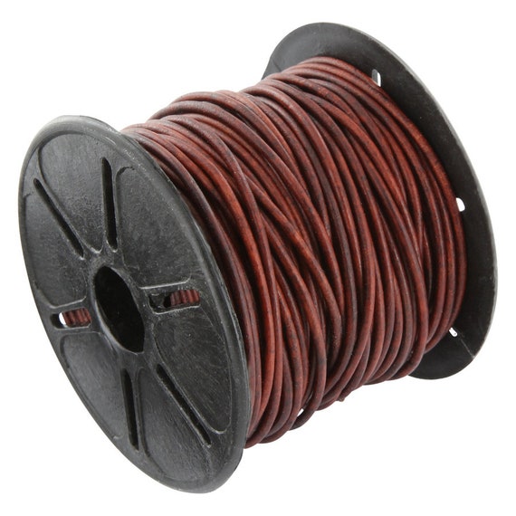NATUR 1m Lederschnur Lederband 3mm glatt HELLBRAUN