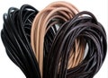 AURORIS 2-meter round leather strap, genuine vegetable-tanned cowhide, color and diameter selectable product logo
