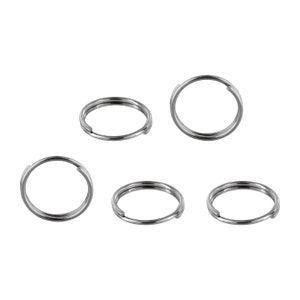 AURORIS small key rings made of stainless steel 20 pieces size selectable