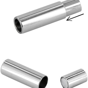 AURORIS stainless steel magnetic clasp 15 x 6 mm hole diameter: 4 mm, for gluing, rustproof, jewelry making,