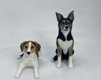 Personalized Pet Wedding Cake Topper: Custom Dog & Cat Figurine
