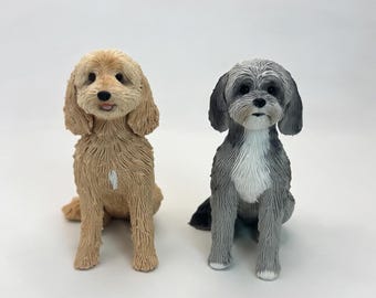 Personalized Pet Wedding Cake Topper: Custom Dog & Cat Figurine