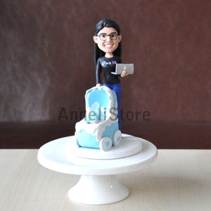Single Custom Bobbleheads and Personalized Bobbehead Custom Cake Toppers Bobble Head Gifts, Groomsman Bobblehead and Bridesmaid Bobblehead,
