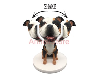Custom Dog Bobblehead: Personalized Pet Cake Topper, Polymer Clay Decoration