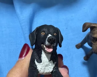 Personalized Pet Wedding Cake Topper: Custom Dog & Cat Figurine