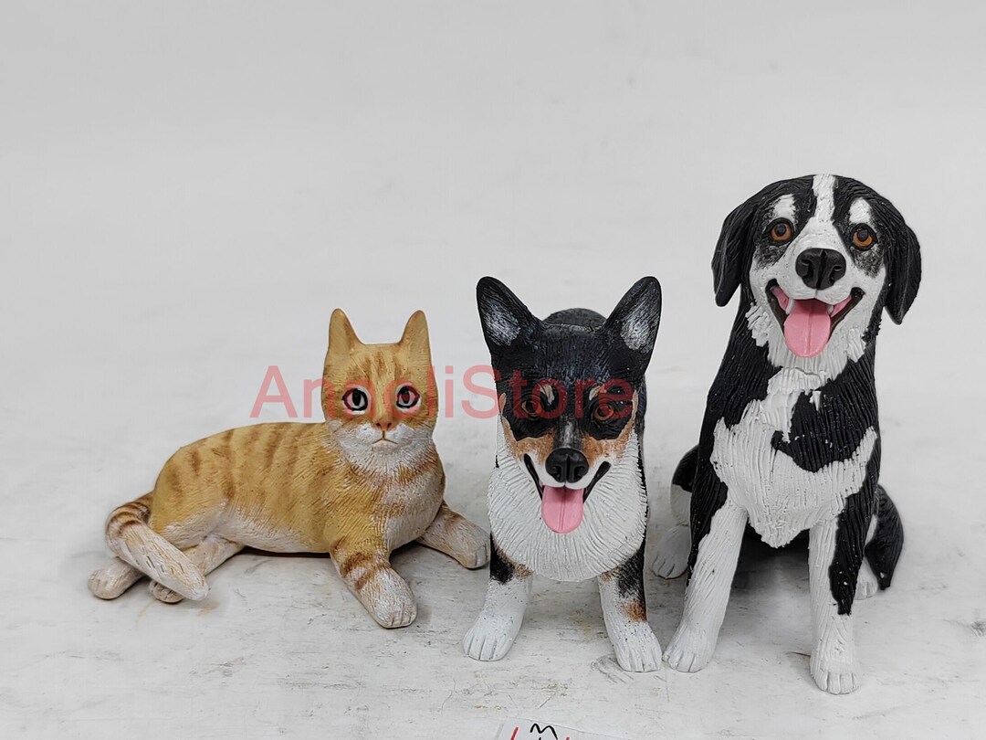 Custom Pet Wedding Cake Topper: Personalized Dog & Cat Figurine - Etsy