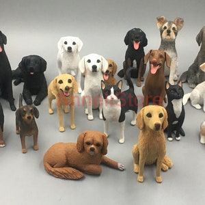 Personalized Pet Wedding Cake Topper: Custom Dog & Cat Figurine image 2