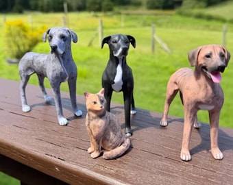Personalized Pet Wedding Cake Topper: Custom Dog & Cat Figurine