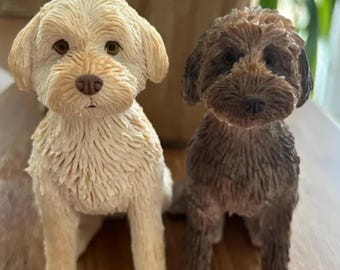 Personalized Pet Wedding Cake Topper: Custom Dog & Cat Figurine