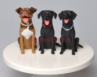 Personalisierte benutzerdefinierte Haustiere Haustiere Hochzeit Cake Topper, Hund Cake Topper, Hochzeitstorte Topper, Haustiere Geburtstag, Hochzeitstorte Topper mit Hund