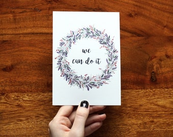 Postcard» We can do it «