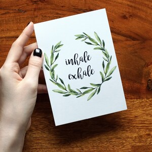 Postkarte »inhale exhale«
