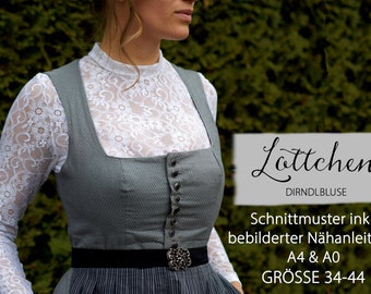 Dirndl blouse Lottchen / digital pattern Gr. 34-44