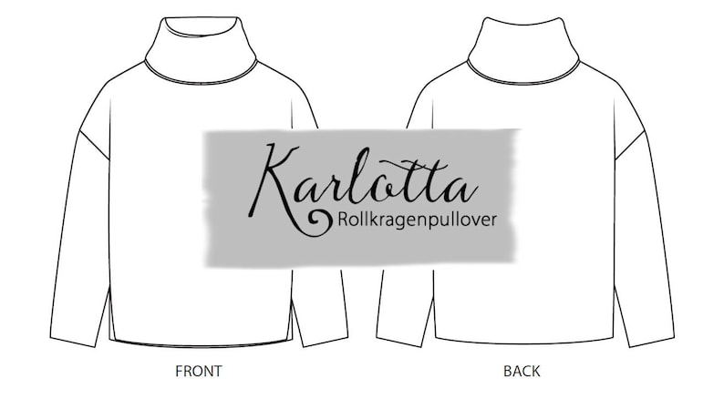 Turtleneck sweater Karlotta / Sewing pattern S-M-L-XL / image 8