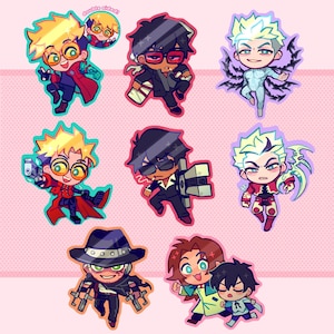 Trigun Colored Acrylic Charms