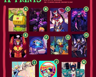 Transformers Standard Prints