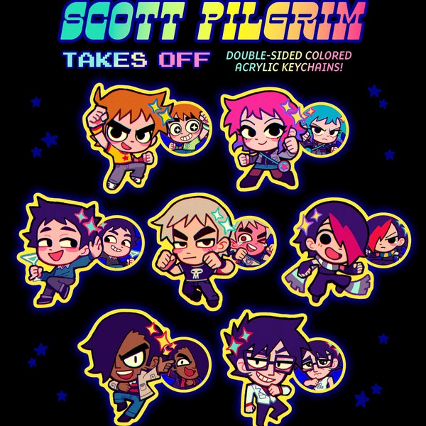 PREORDER WAVE 2 Scott Pilgrim Cast Charms