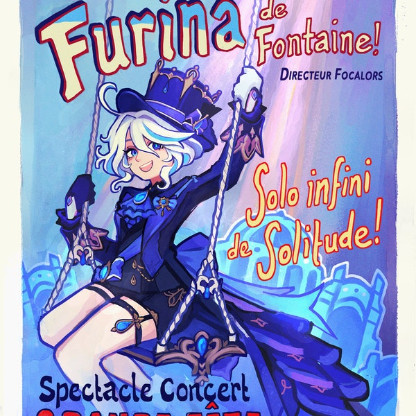 Furina's Endless Solitude GENSHIN mini print