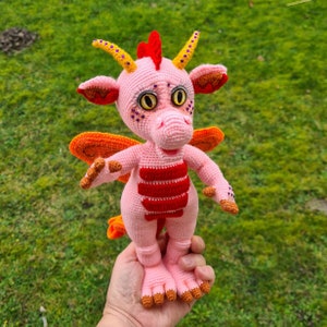 Dragón, Dragón Amigurumi, tejido a crochet, juguete, dragón de crochet, regalo hecho a mano, regalo para niños
