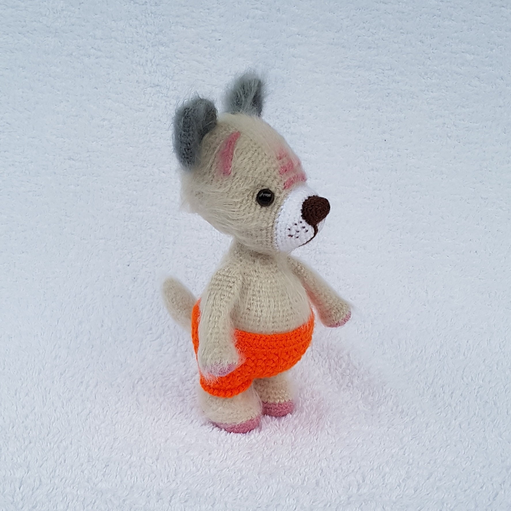 Dog. Puppy. Little Pooch. Puppy. Toys, Crocheted, Amaguri, Fluffy Etsy UK