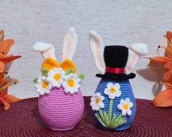 Osterhase Ei, Süße Pärchen Osterhaseneier, Osterhase Amigurumi, Ostern, gehäkelt, Handarbeit