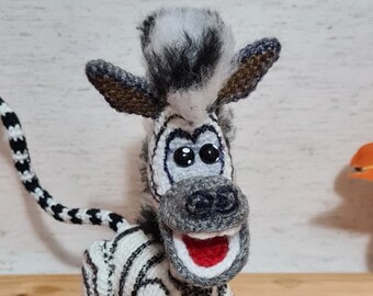 Zebra, Marty, Amigurumi gehäkelt, Figur, handarbeit. made to order